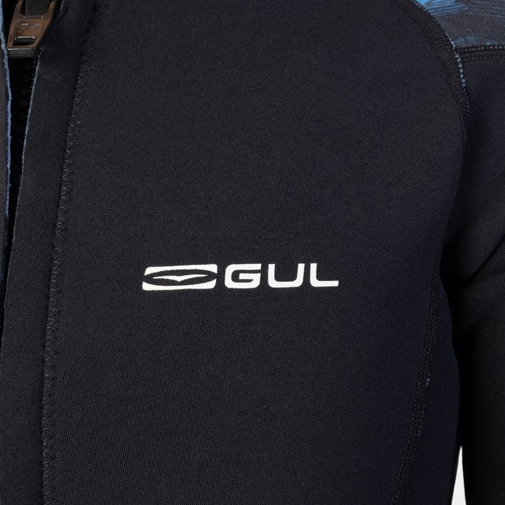 2025 Gul Womens Luna7 Front Zip SUP Wetsuit Jacket LA6301-C1 - Nu Wave Camo / Black